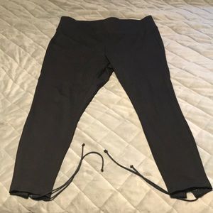 Torrid black lace back pants